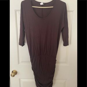 FINAL-NWOT Venus Brown Runched Dress